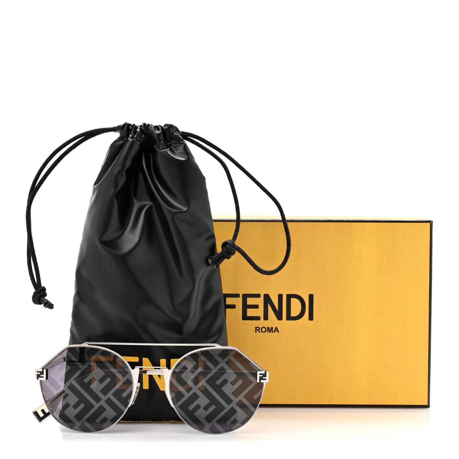 Fendi Metal Fendi Travel Geometric Sunglasses FE40060U Grey 7 of 7