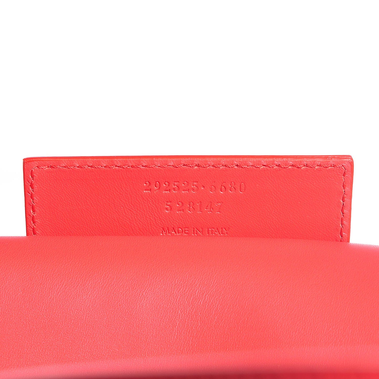 Calfskin Pocket Tote M Coral Black
