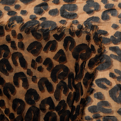 Louis Vuitton Cashmere Silk Leopard Etole Stole Marron 3 of 5