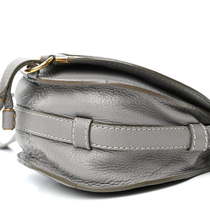 Chloe Calfskin Mini Marcie Round Crossbody Bag Cashmere Grey 8 of 9