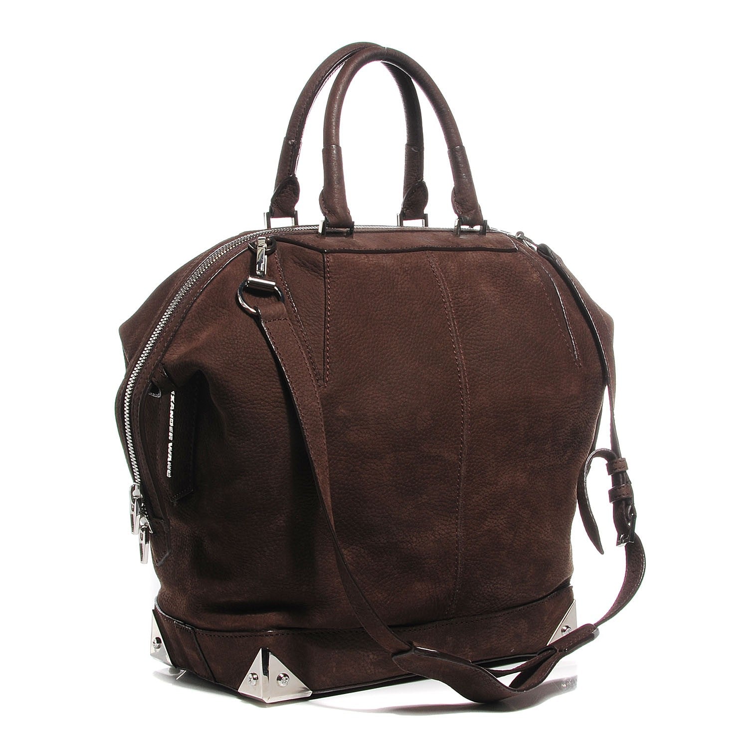 Alexander Wang Tumbled Nubuck Large Emile Espresso 3 of 8