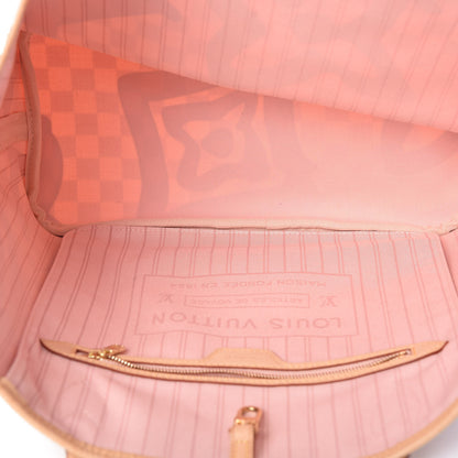 Louis Vuitton Damier Azur Tahitienne Neverfull MM 5 of 9