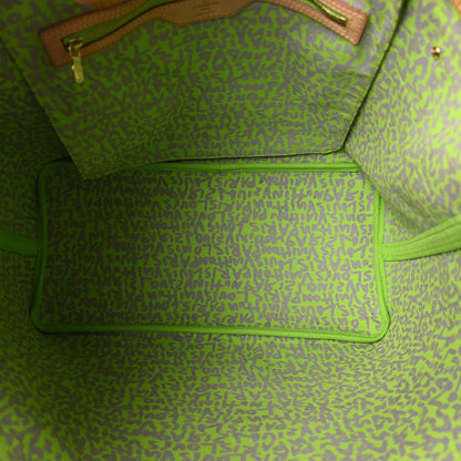 Louis Vuitton Monogram Graffiti Neverfull GM Green 5 of 9