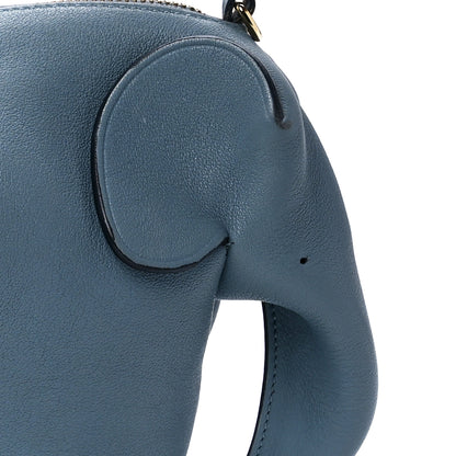 Loewe Calfskin Mini Elephant Crossbody Bag Stone Blue 7 of 12