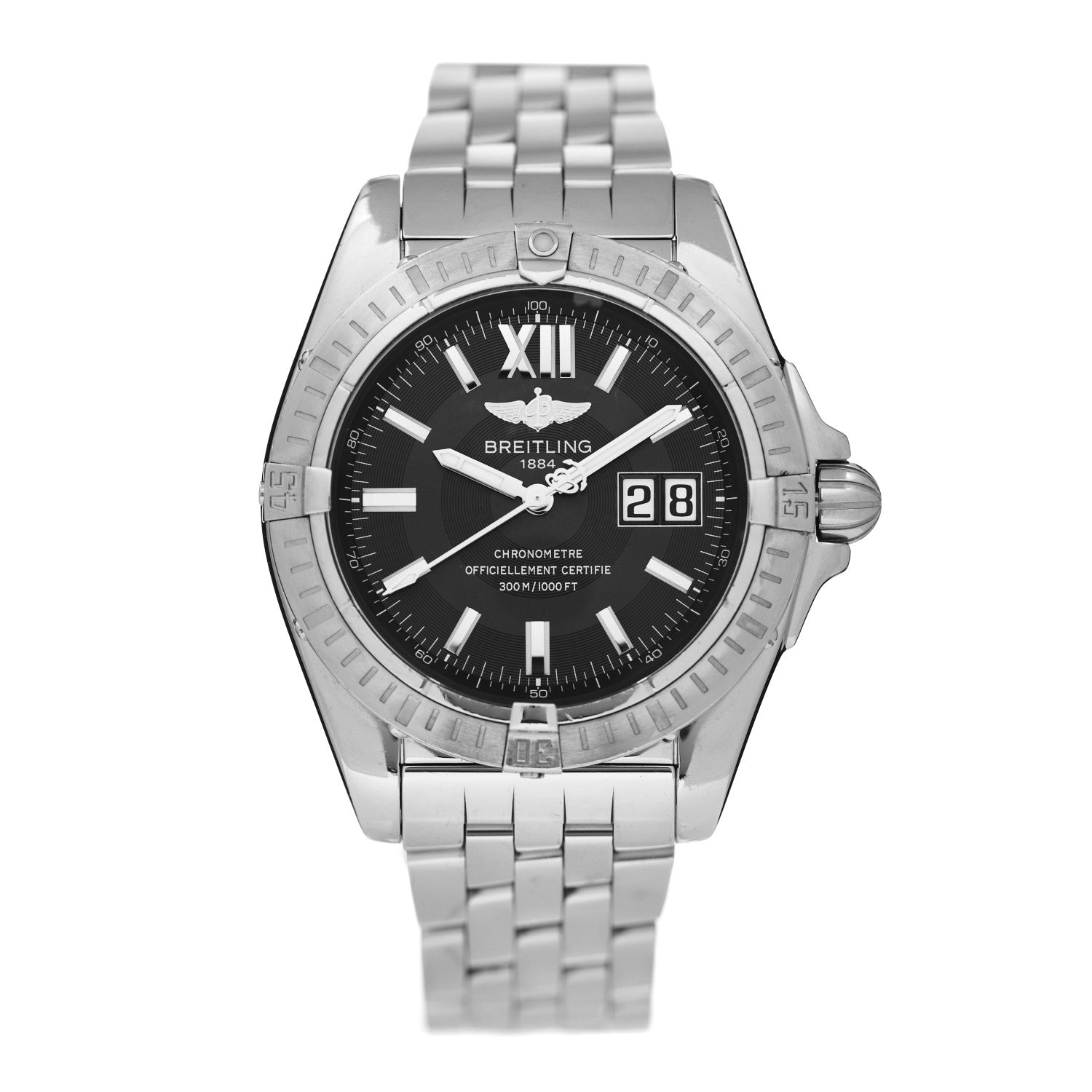 Breitling Stainless Steel 41mm Cockpit Automatic Watch Black A49350 1 of 4