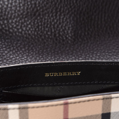 Burberry Haymarket Check Mini Tassel Crossbody Bag Chocolate 8 of 11