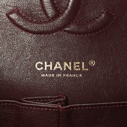 Chanel Lambskin Chevron Quilted Medium Double Flap Black 6 of 9
