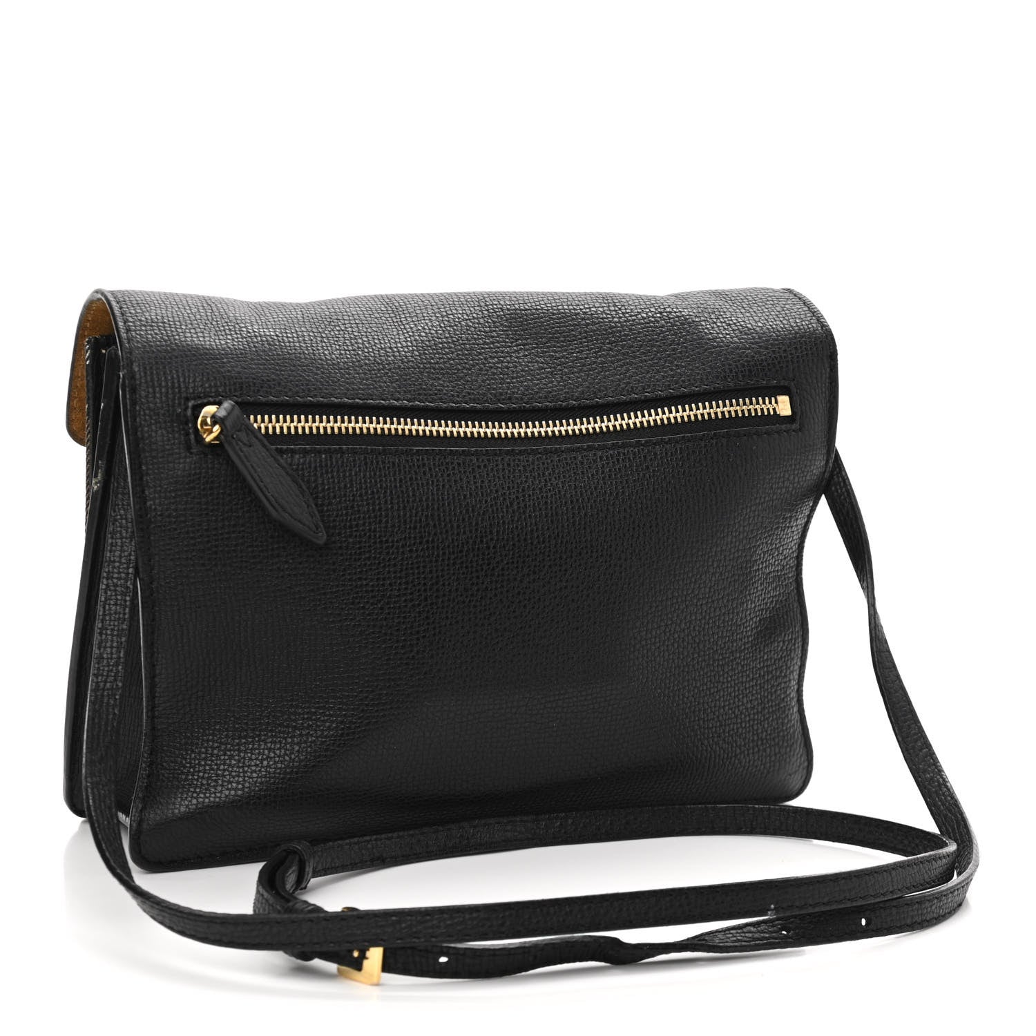 Burberry Derby Calfskin House Check Small Macken Crossbody Bag Black 3 of 16