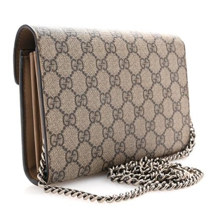 Gucci GG Supreme Monogram Mini Dionysus Chain Wallet Beige Taupe 3 of 12