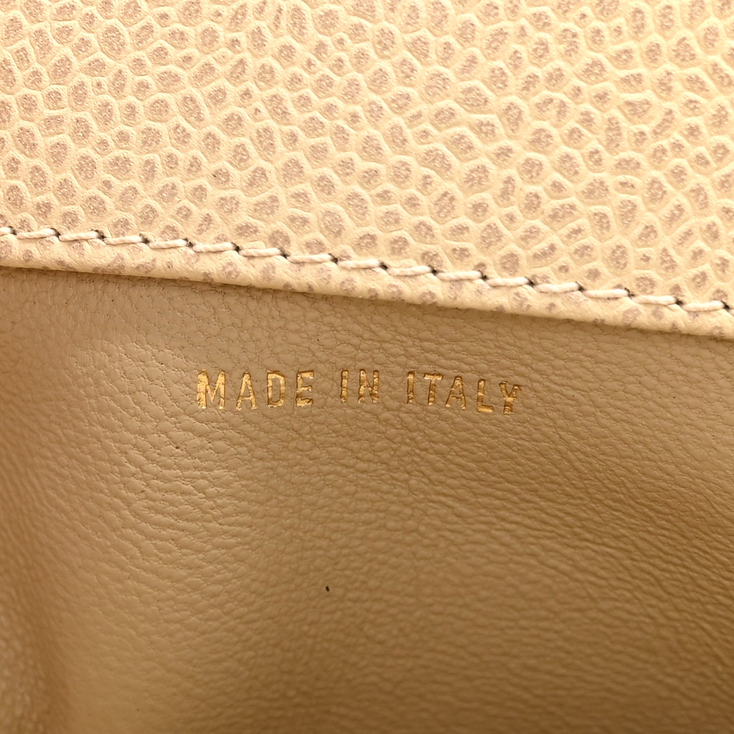 Caviar CC Wood Handle Tote Beige