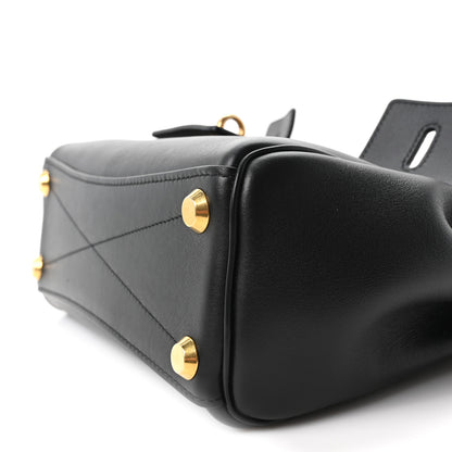 Balenciaga Smooth Calfskin Mini Bel Air Carry All Bag Black 9 of 9