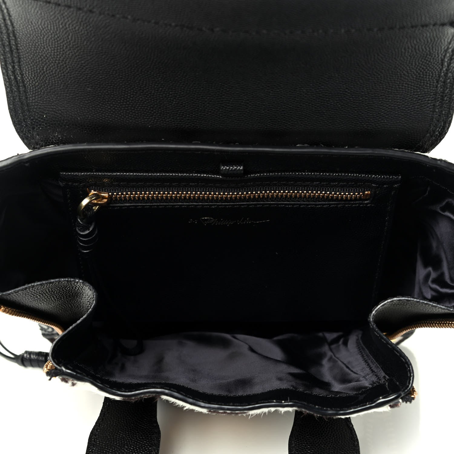 3.1 Phillip Lim Calf Hair Polka Dot Mini Pashli Satchel Black White 4 of 4