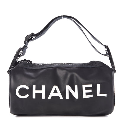 Chanel Rubber Nylon Mesh Small Sport Duffle Black 1 of 9