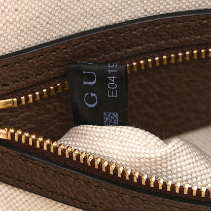 Gucci GG Supreme Monogram Web Small Ophidia Top Handle Bag  Beige Ebony 8 of 11