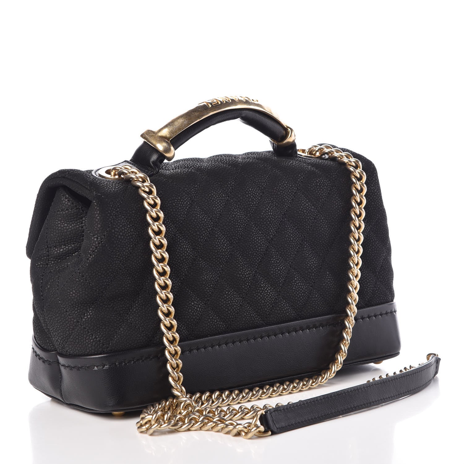Chanel Iridescent Grained Calfskin Medium Globe Trotter Flap Black 3 of 9