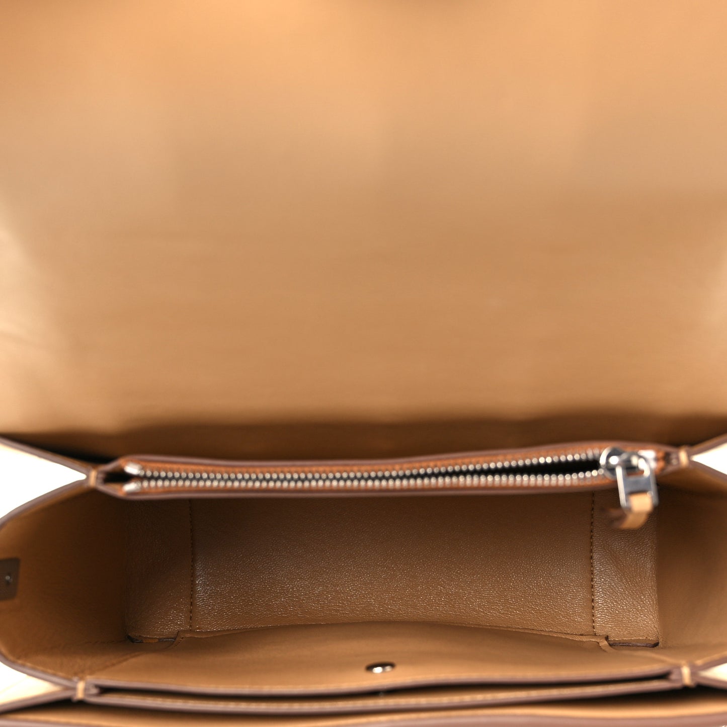 Lambskin Quilted Shoulder Bag Camel