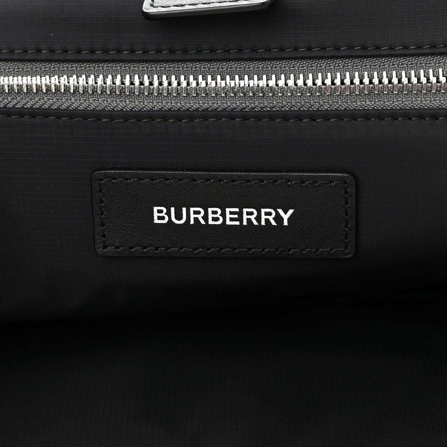 Nylon Logo Tote Bag Grey