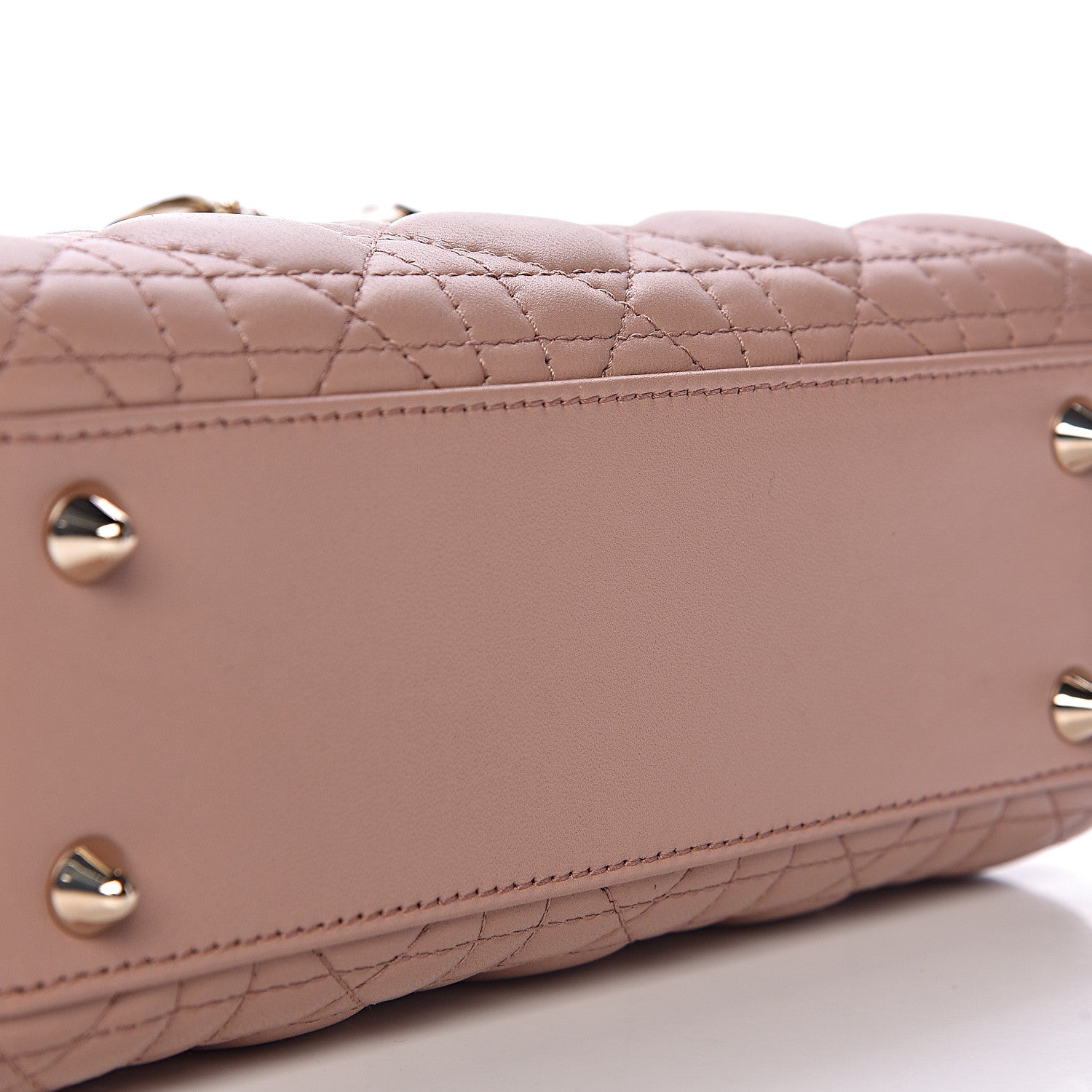 Christian Dior Lambskin Cannage Small Lady Dior Fard 10 of 12