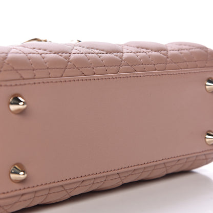 Christian Dior Lambskin Cannage Small Lady Dior Fard 10 of 12