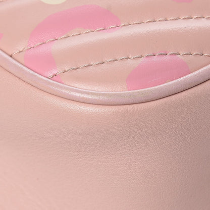 Gucci Calfskin Matelasse GucciGhost Small GG Marmont Chain Shoulder Bag Perfect Pink Rosa Ivory 13 of 14