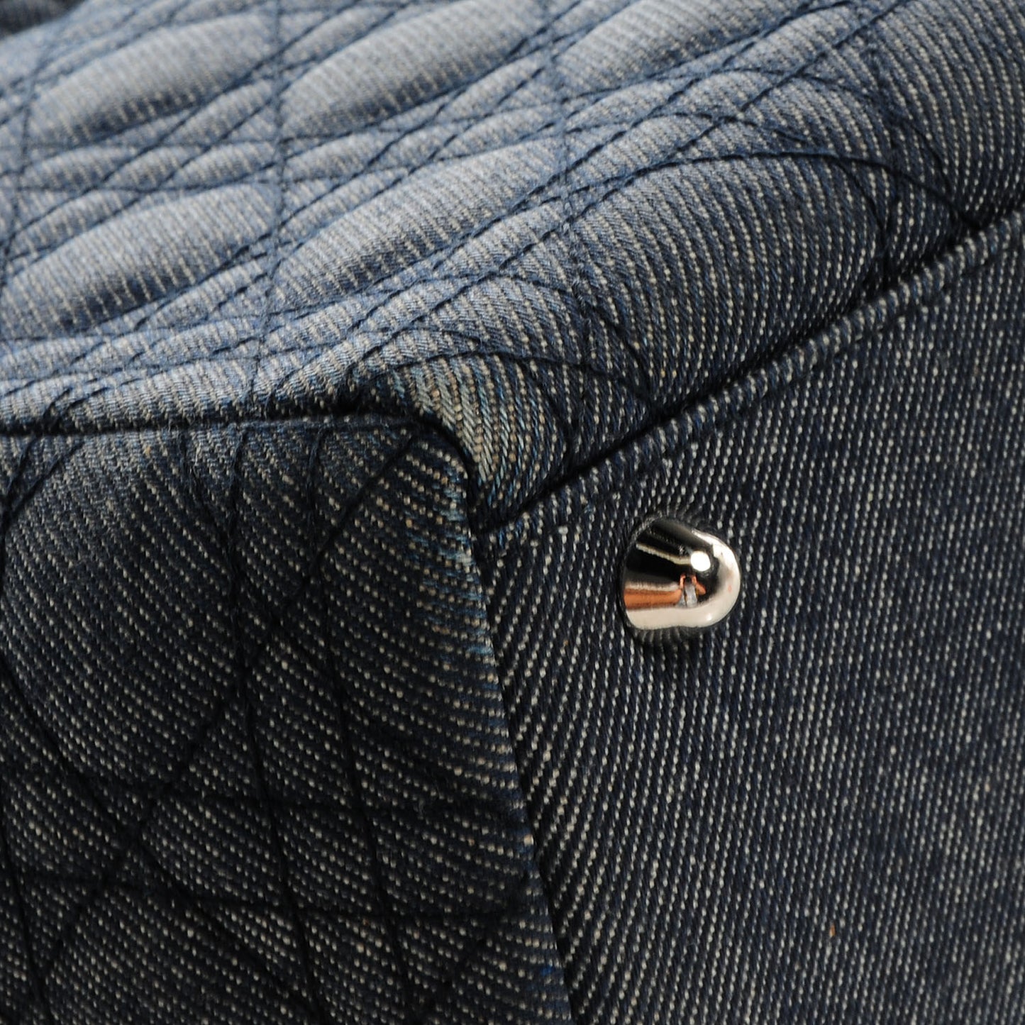Denim Cannage Large Lady Dior