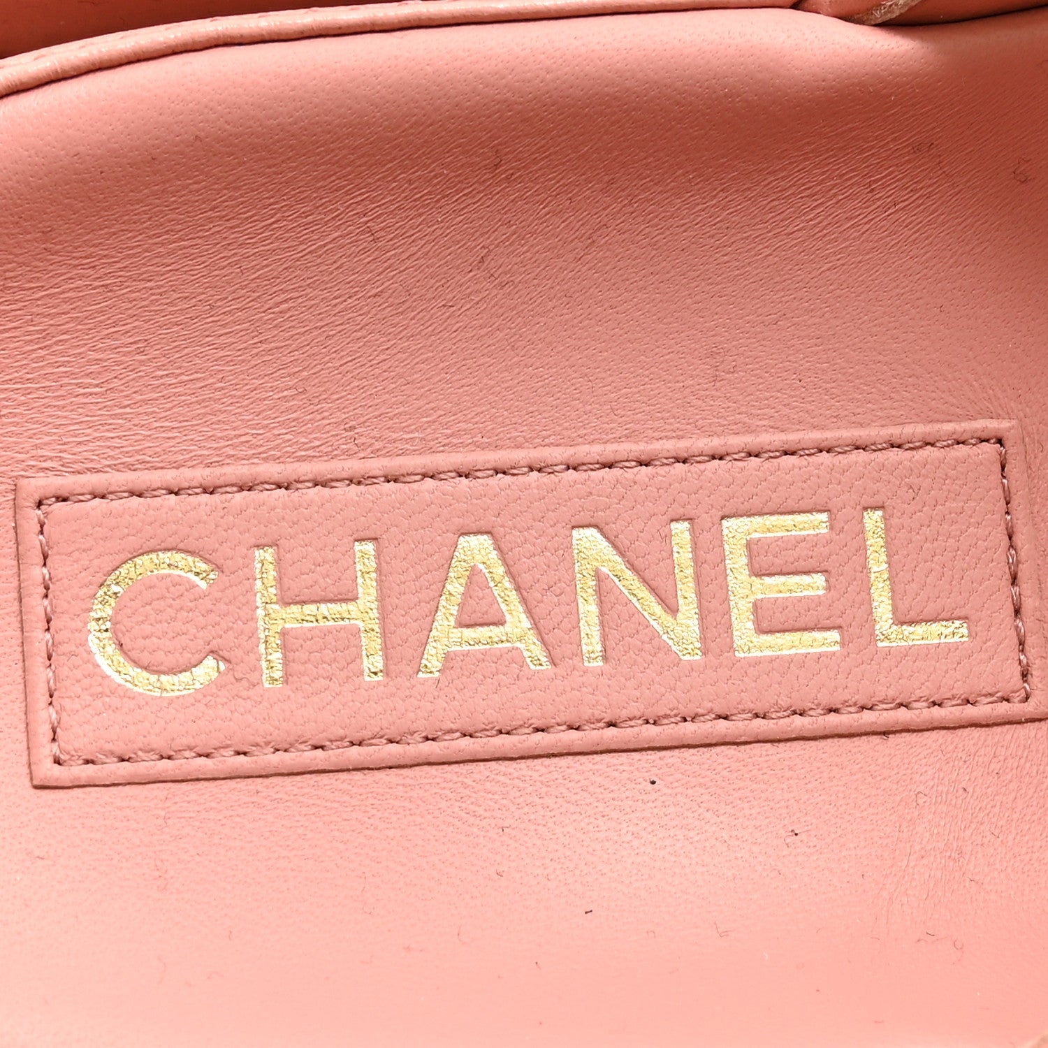 Chanel Lambskin Quilted Velcro Dad Chain CC Slide Sandals 41 Pink 5 of 9