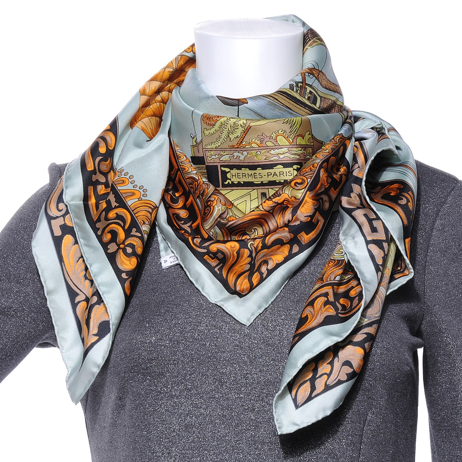 Hermes Silk Jonques et Sampans Scarf 90 2 of 7