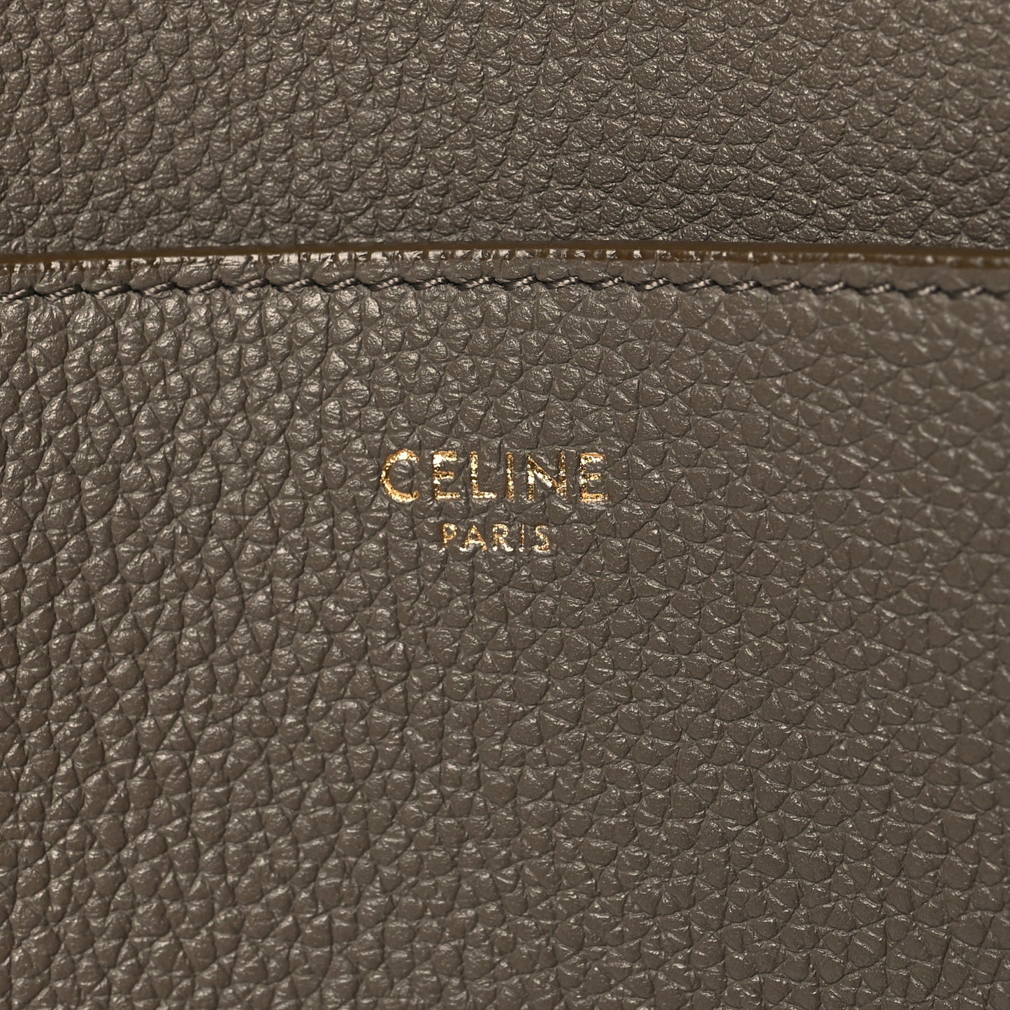 Soft Grained Calfskin Sangle Bucket Bag Taupe