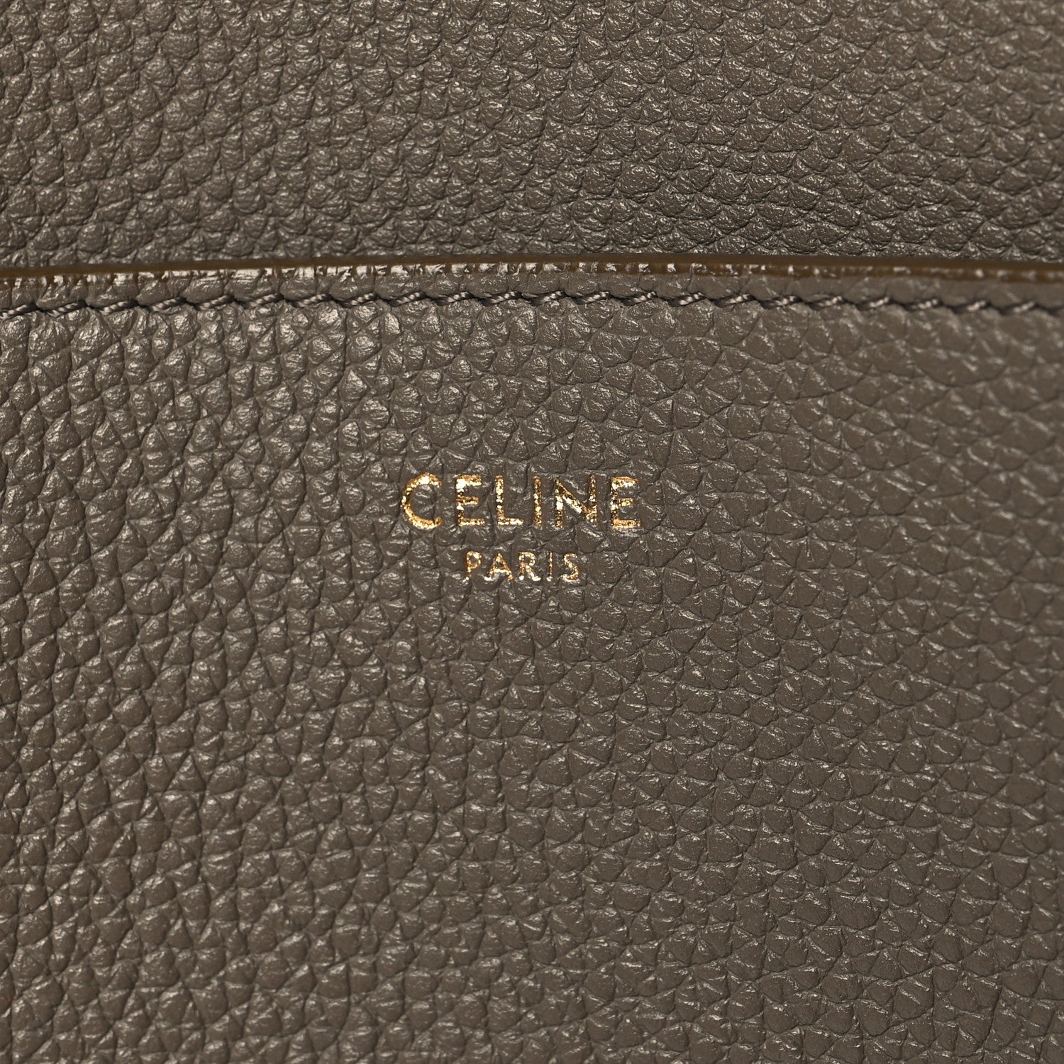 Celine Soft Grained Calfskin Sangle Bucket Bag Taupe 6 of 12