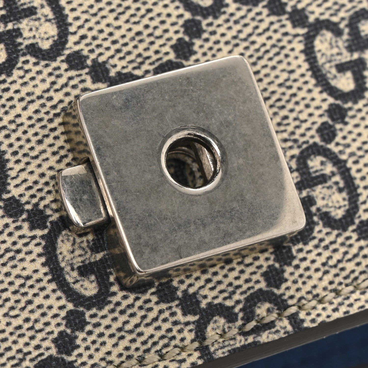 Gucci GG Supreme Monogram Blooms Small Dionysus Shoulder Bag Beige Navy Vintage Blue 14 of 14