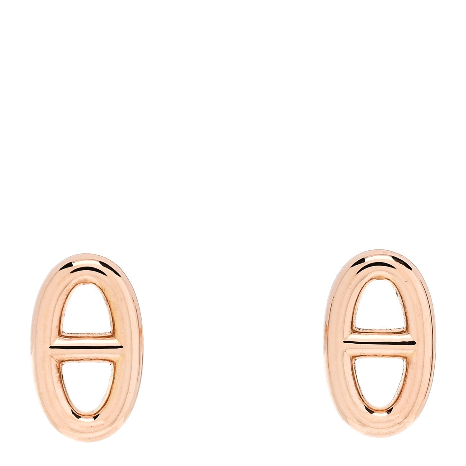 Hermes 18K Rose Gold TPM Farandole Stud Earrings 1 of 5