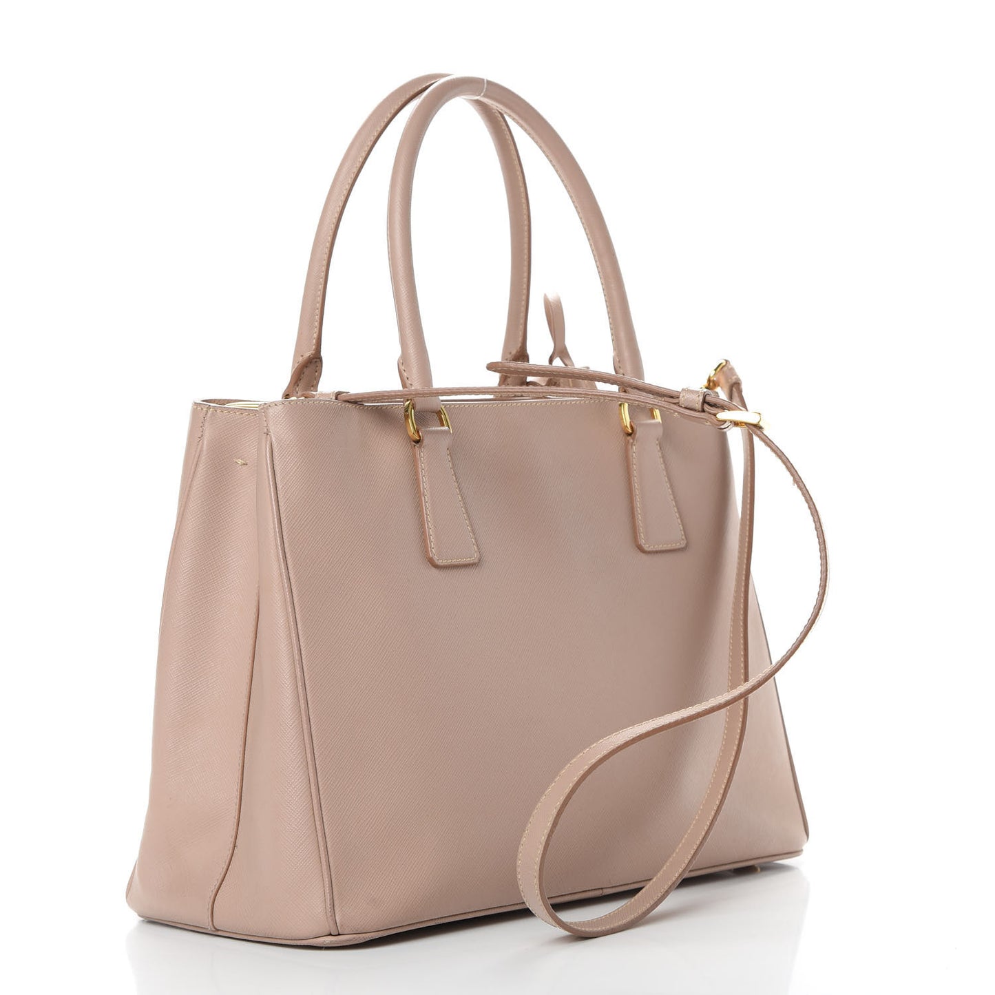 Saffiano Lux Medium Tote Cammeo