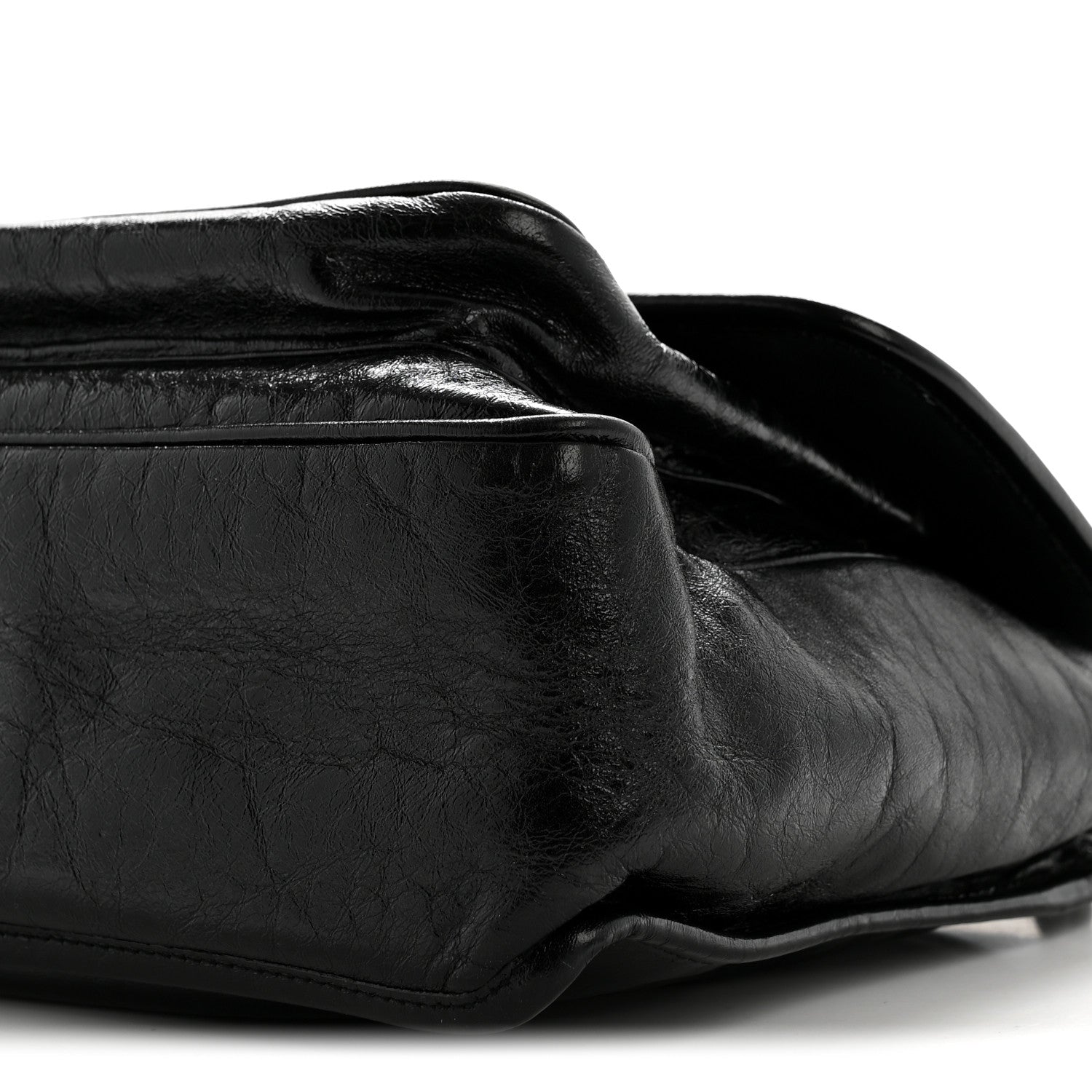 Saint Laurent Crinkled Calfskin Monogram Medium Niki Chain Satchel Black 11 of 13