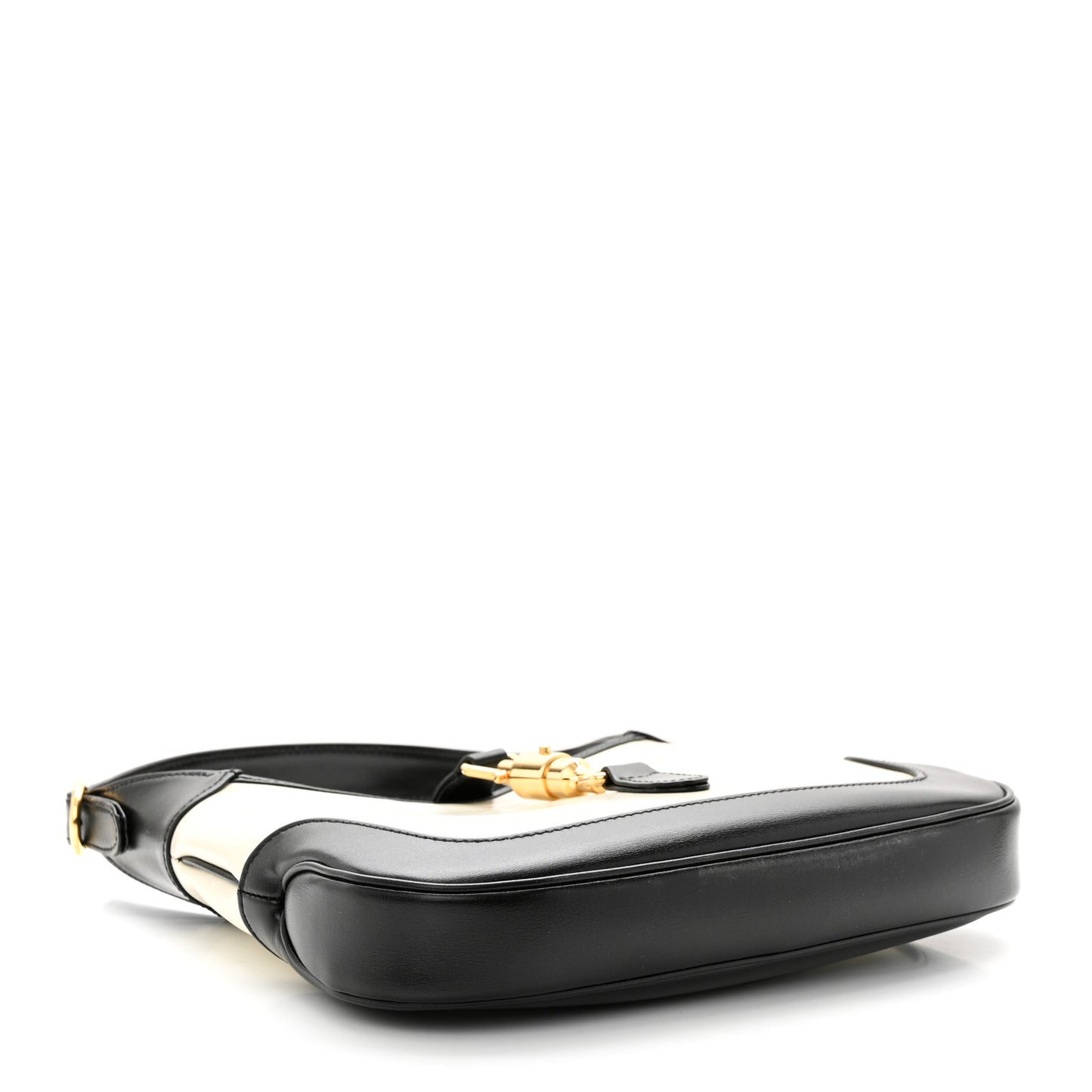 Boarded Dyana Lux Calfskin Bi-Color Small Jackie 1961 Hobo Mystic White Black