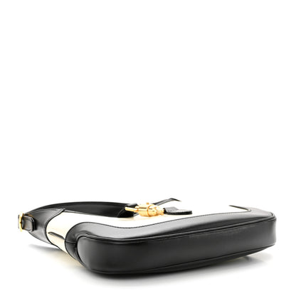 Gucci Boarded Dyana Lux Calfskin Bi-Color Small Jackie 1961 Hobo Mystic White Black 4 of 11