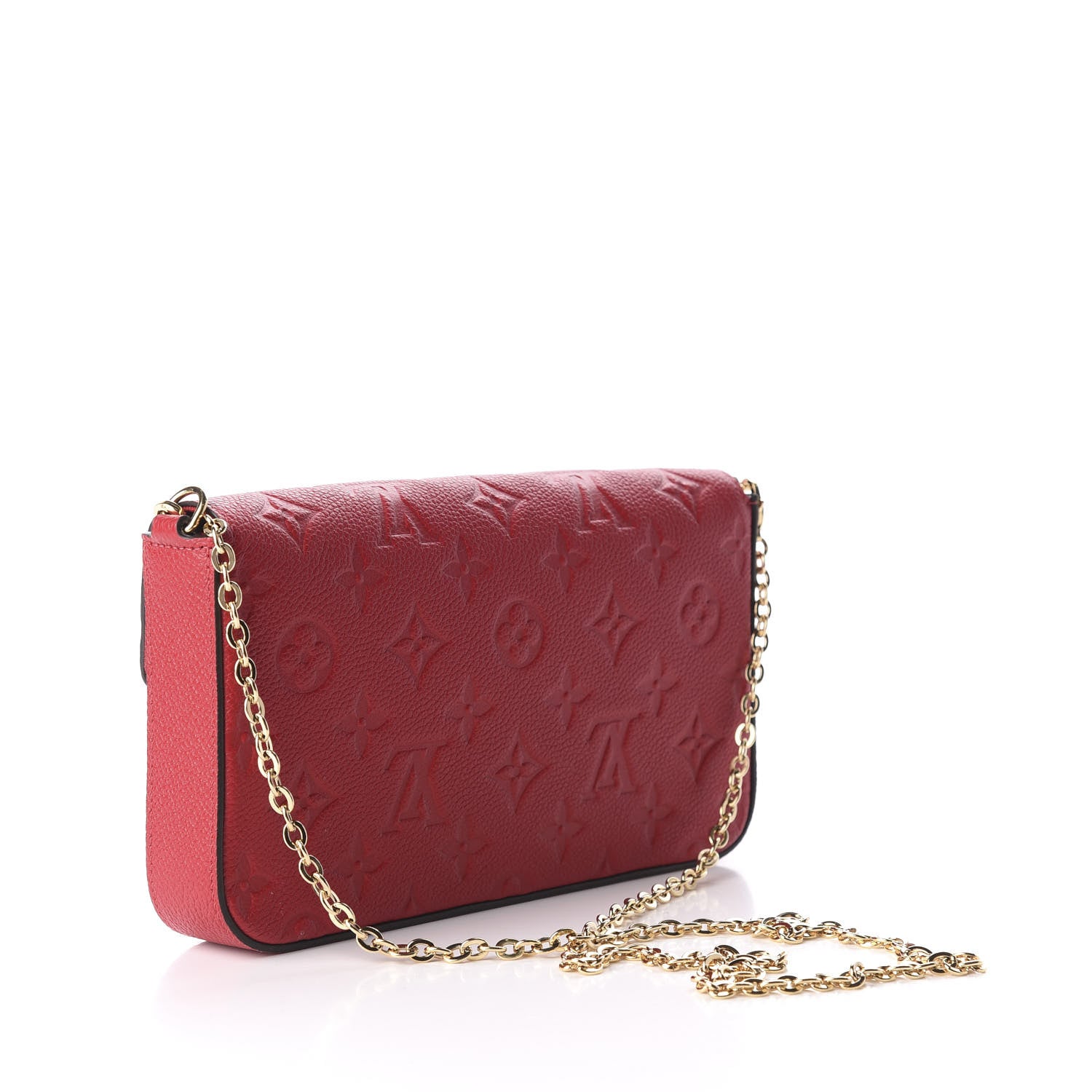 Louis Vuitton Empreinte Pochette Felicie Chain Wallet Scarlet 3 of 10