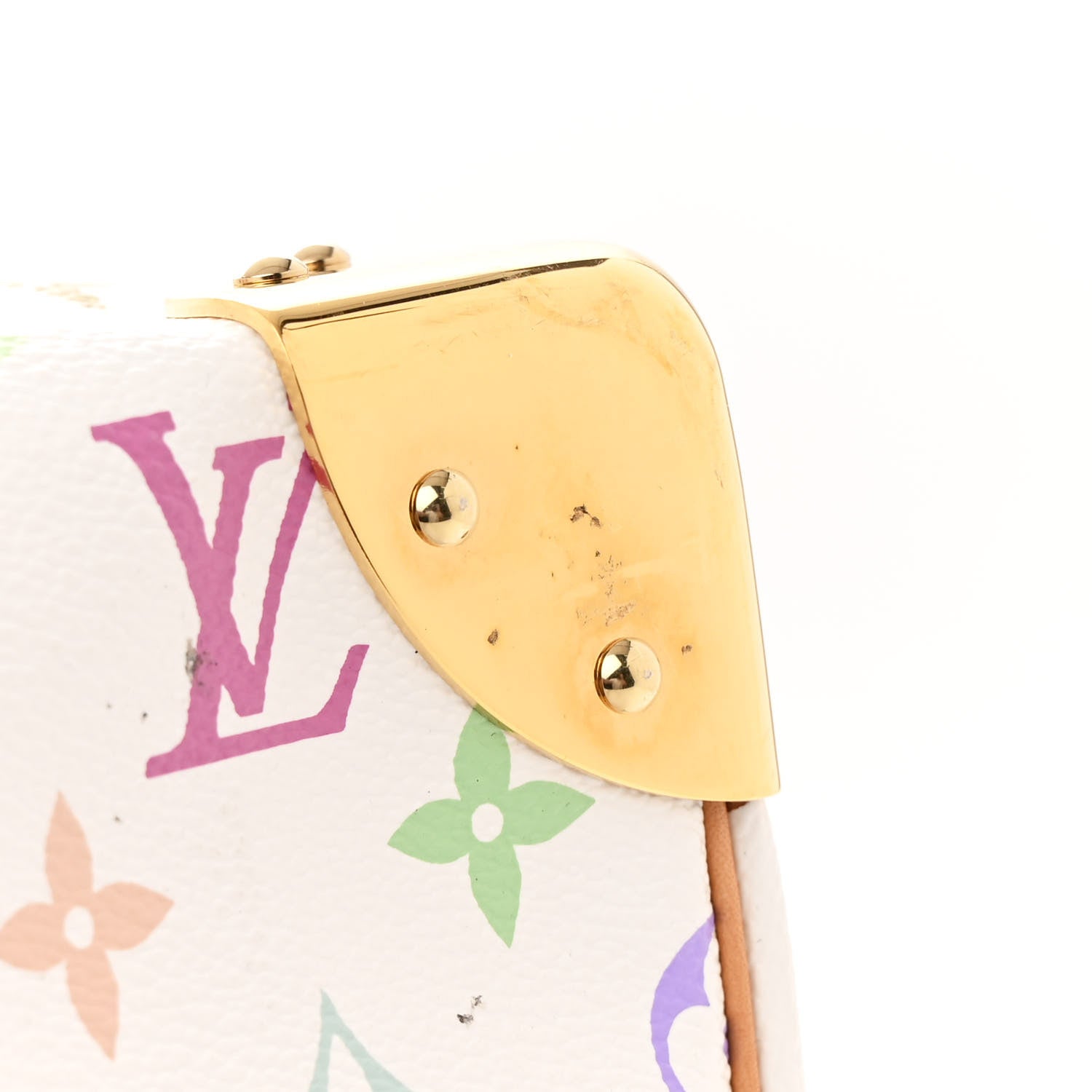 Louis Vuitton Monogram Multicolor Speedy 40 White 10 of 11