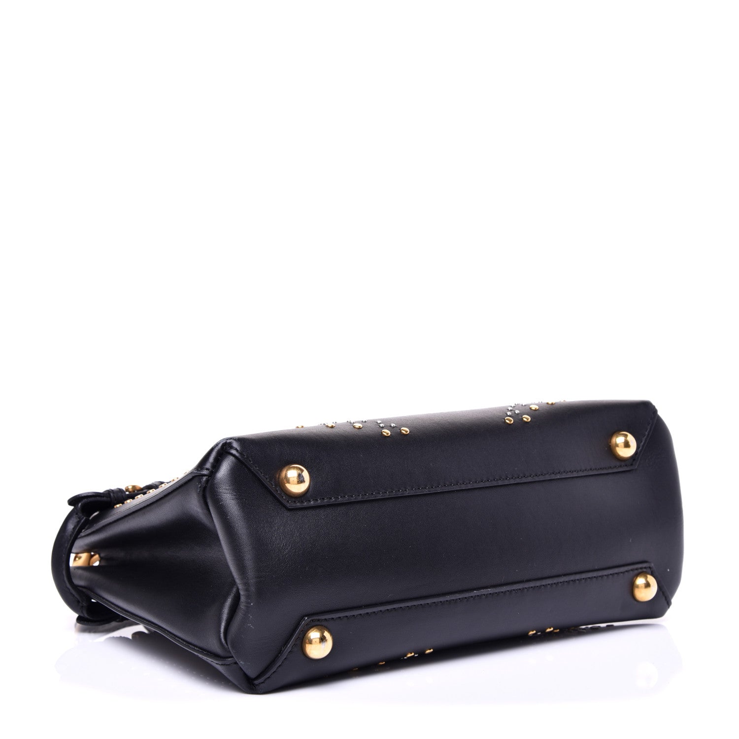 Burberry Smooth Calfskin Riveted Small Banner Tote Black 4 of 19