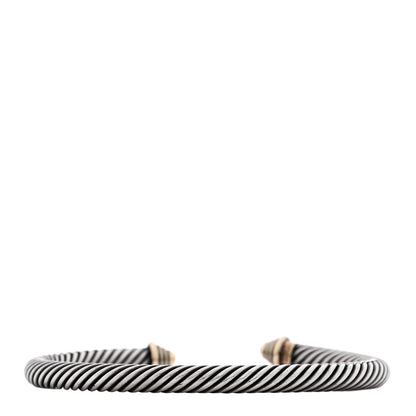 David Yurman Sterling Silver 14K Yellow Gold 5mm Cable Classics Bracelet 2 of 3