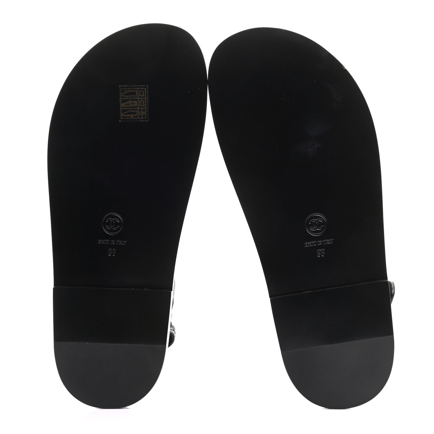 Grained Calfskin Velcro Dad Sandals 38 Black