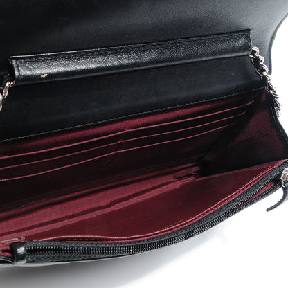 Chanel Lambskin Quilted Wallet On Chain WOC Black 6 of 8