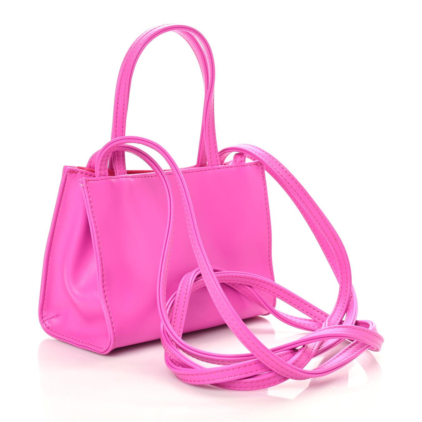 Telfar Vegan Leather Small Shopping Bag Azalea 3 of 9