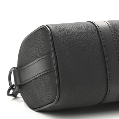 Louis Vuitton Grained Calfskin Aerogram Keepall XS Black 8 of 10