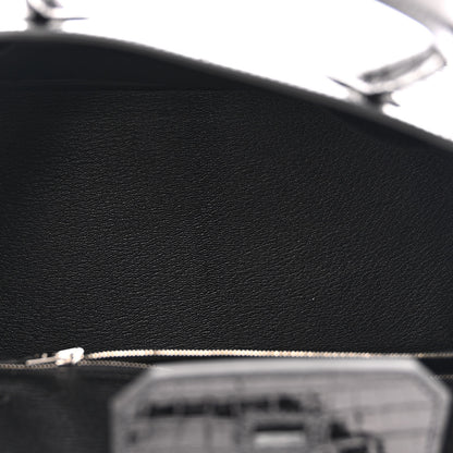 Hermes Shiny Niloticus Crocodile Birkin 30 Black 5 of 13