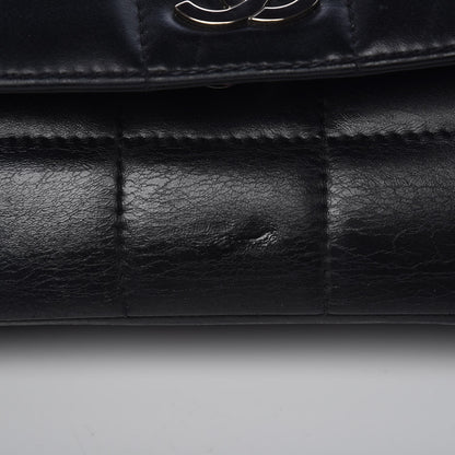 Chanel Lambskin Quilted CC Chocolate Bar Flap Black 9 of 10