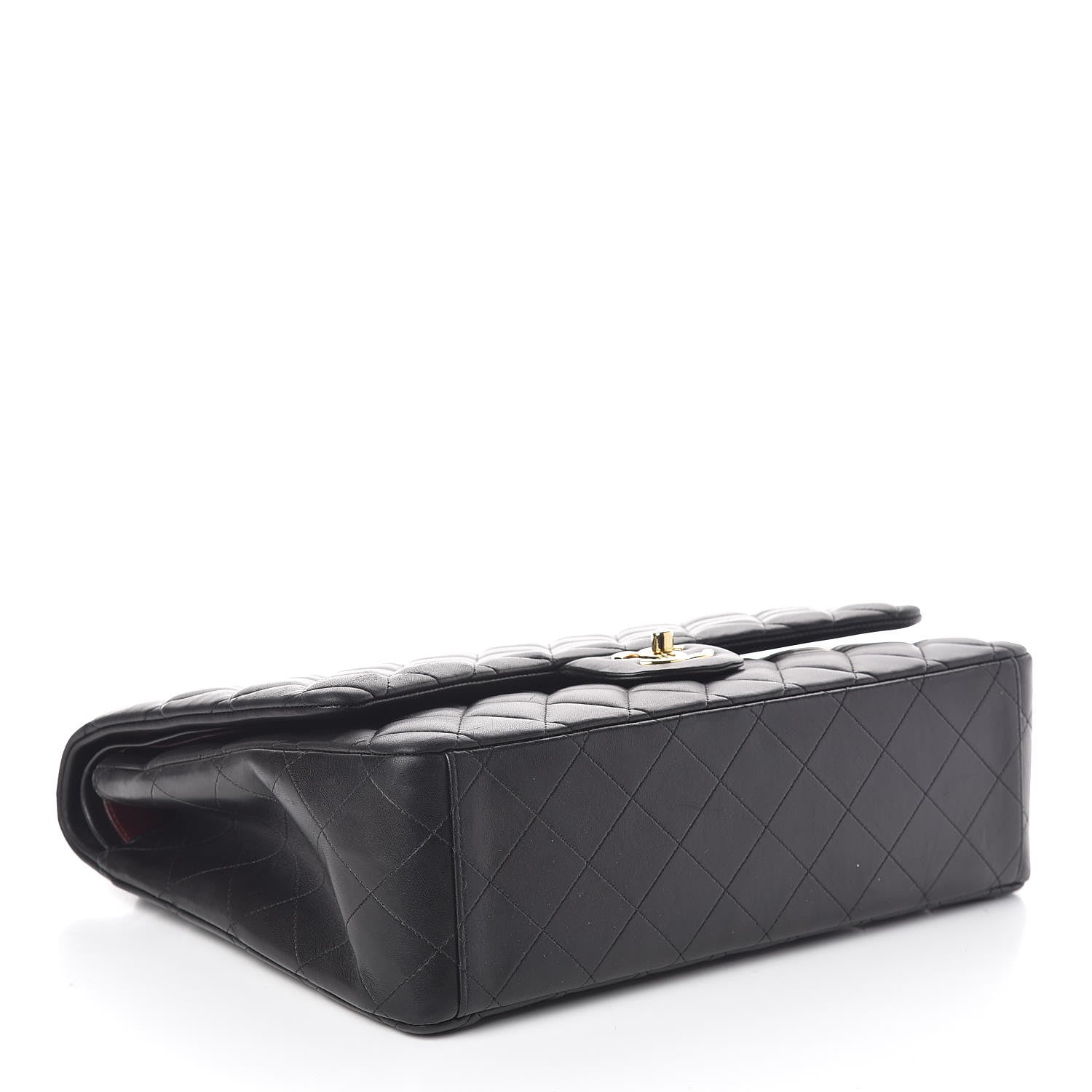 Chanel Lambskin Quilted Maxi Double Flap Black 4 of 10