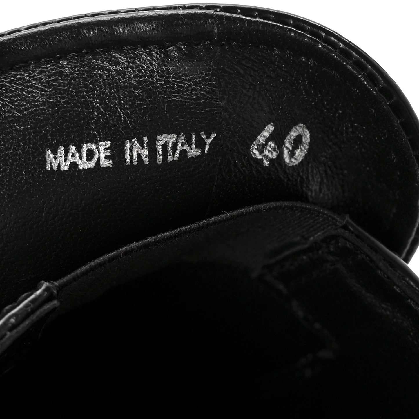 Spazzolato Metal Triangle Logo 20mm Loafers 40 Black
