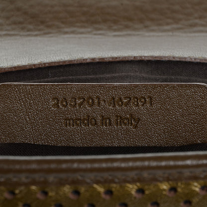 Saint Laurent Perforated Calfskin Large ChYc Clutch Bronze 8 of 8