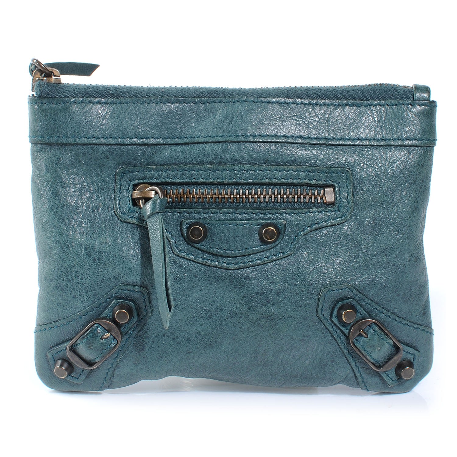 Balenciaga Agneau Porte-Monnaie Coin Purse Vert Menthe 1 of 8