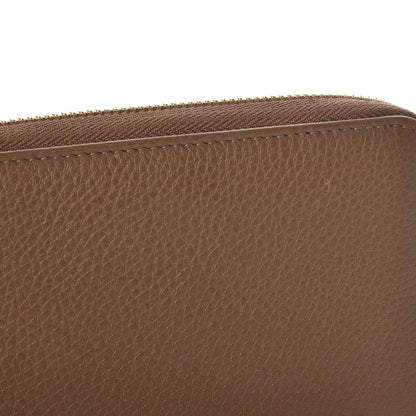 Gucci Pebbled Calfskin Zip Around Wallet Maple Brown 8 of 9